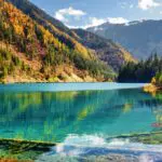 jiuzhaigou valley autumn fall colors sichuan china