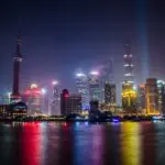 Shanghai Bund skyline night view