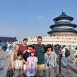 WindhorseTour travelers at the Temple of Heaven during a Beijing family tour
