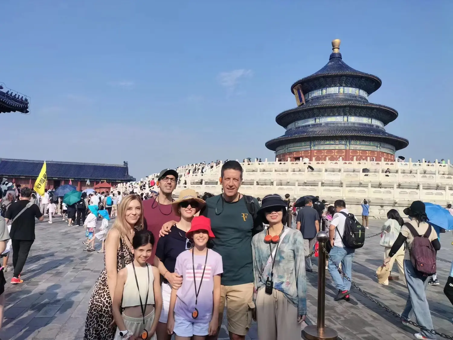 WindhorseTour travelers at the Temple of Heaven during a Beijing family tour