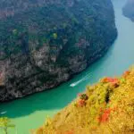 Shennong Stream Gorge in Autumn, Yangtze River China