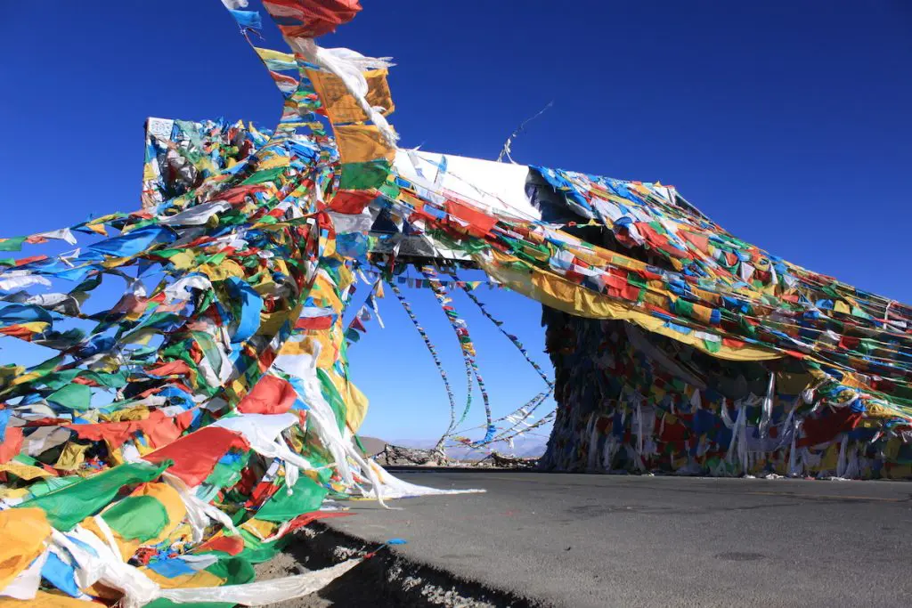 Gyatso-la pass on the driving from Shigatse to Shegar along the Tibet Nepal Friendship Highway