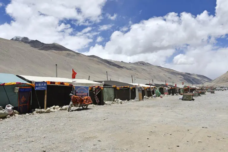 local tent guest houses at Everest Base Camp