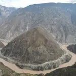 Jinsha River Big Bend viewed from Benzilan town