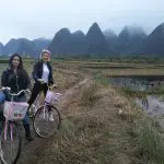 Yangshuo countryside cycling autumn