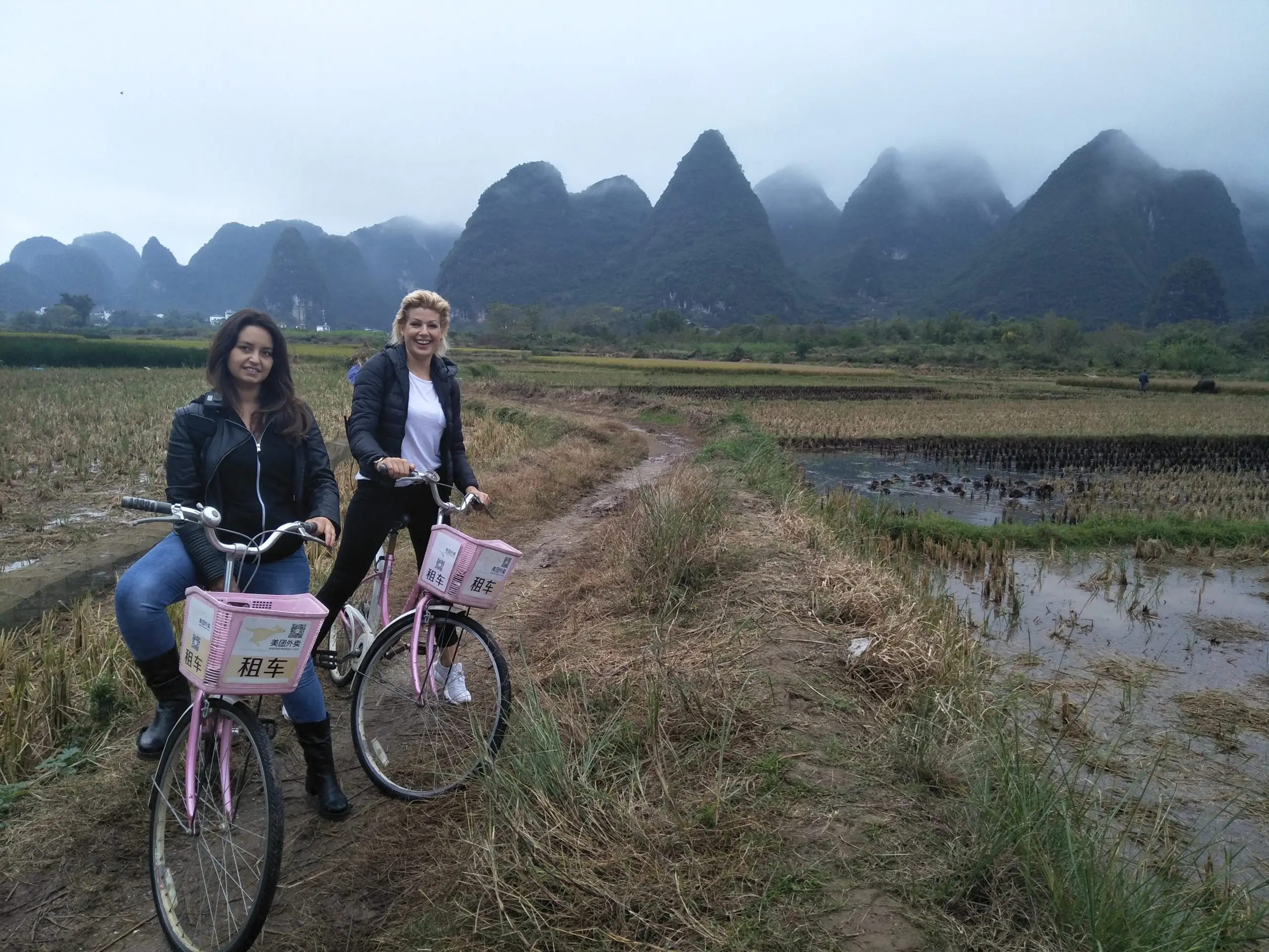 Yangshuo countryside cycling autumn