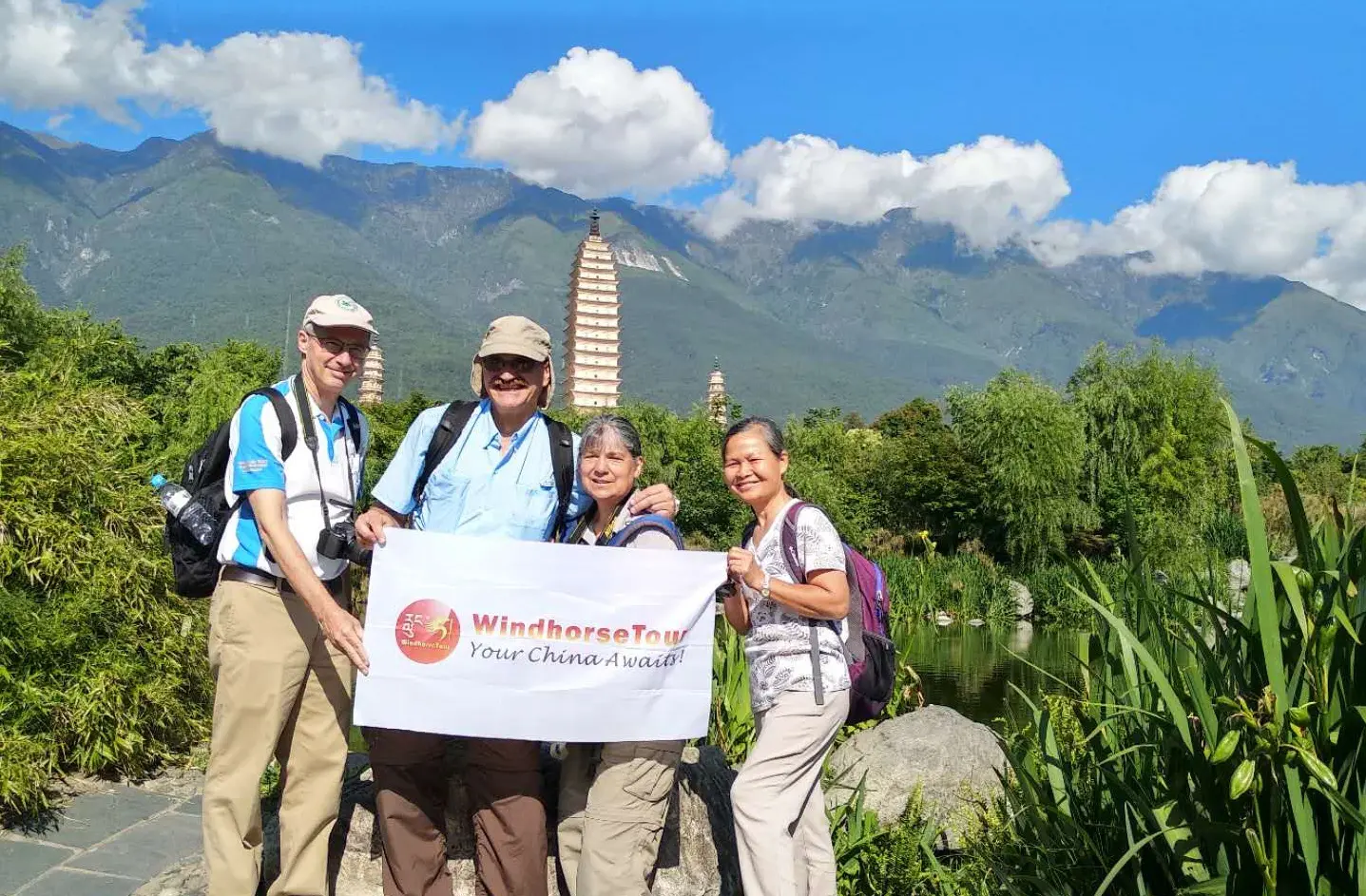 Dali Three pagodas temple Yunnan