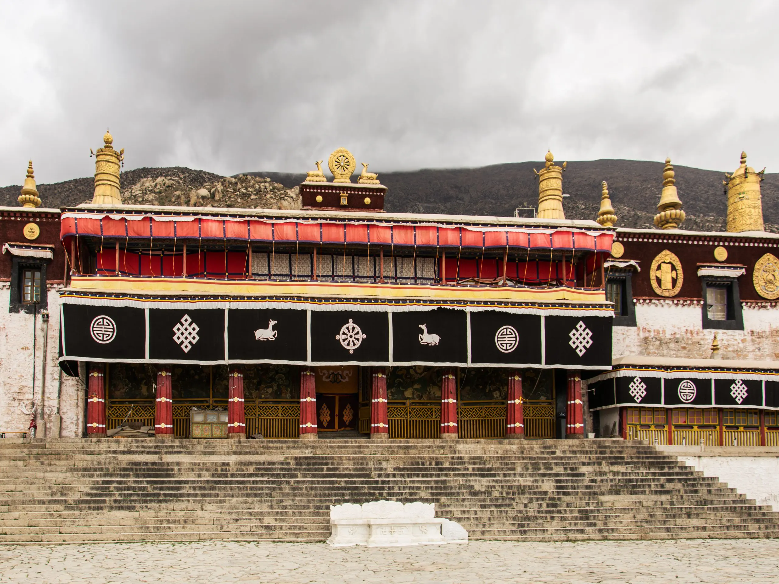 Drepung monastery assembly hall Tibet