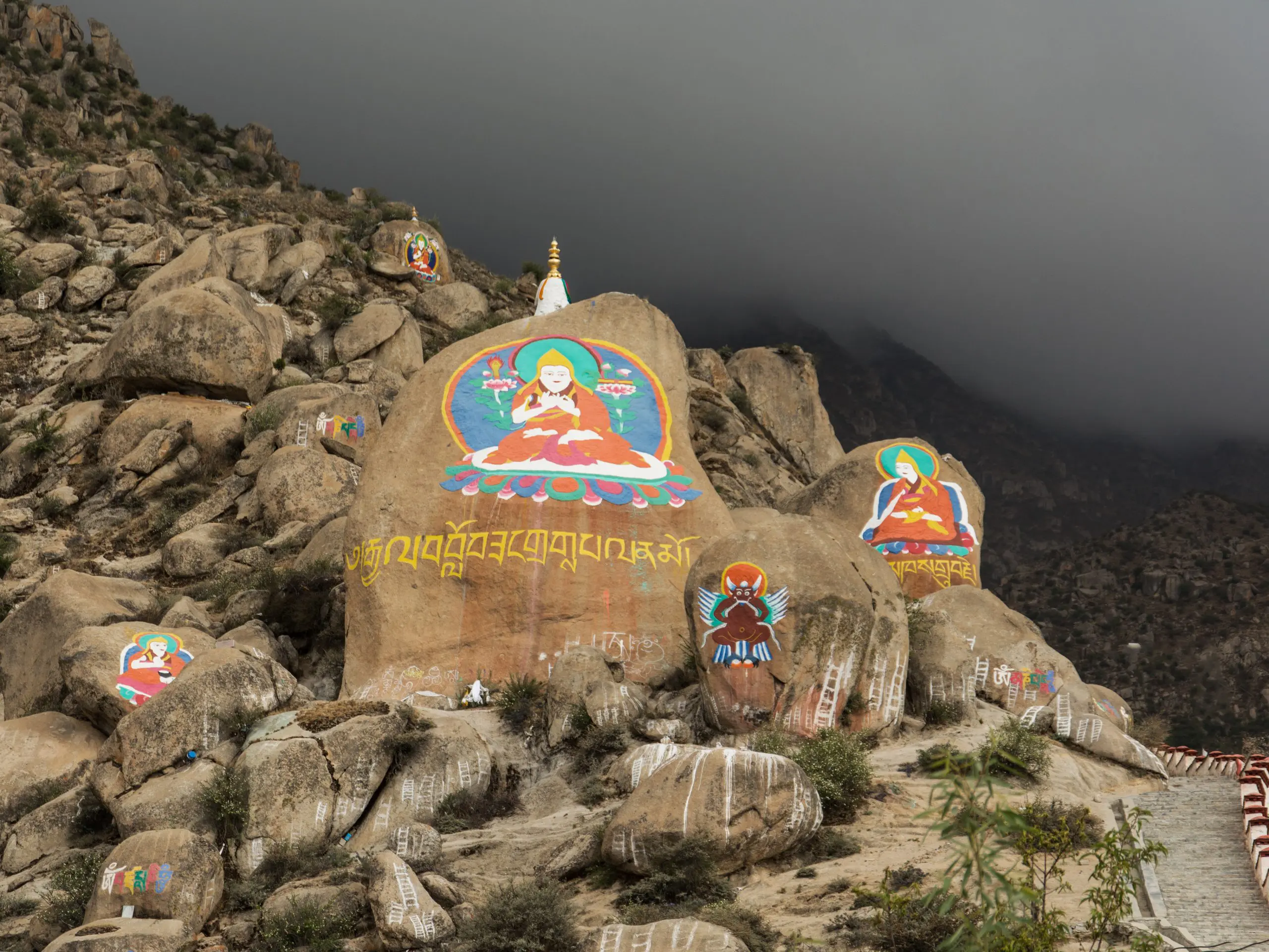 Drepung-monastery Thangka painting Tibet