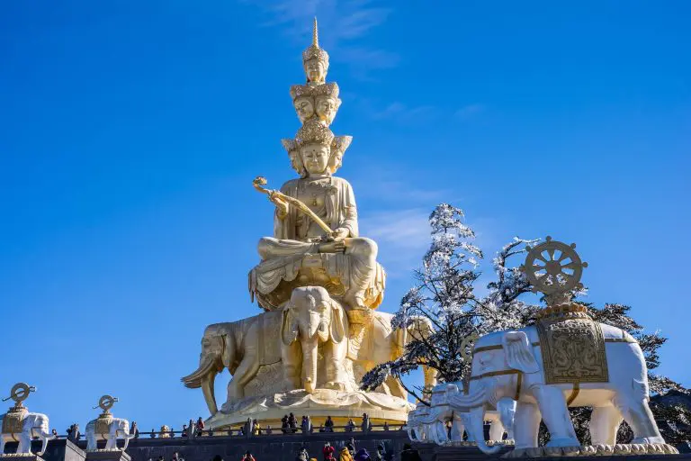 Mt. Emei golden summit Buddha statue