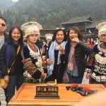 Miao village girls in Guizhou