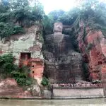 Full view of Leshan Giant Buddha