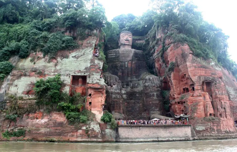 Full view of Leshan Giant Buddha