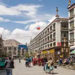 Lhasa old town sunny day