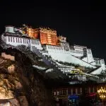 Lhasa Potala Palace night view