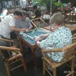 People’s park Mahjong playing