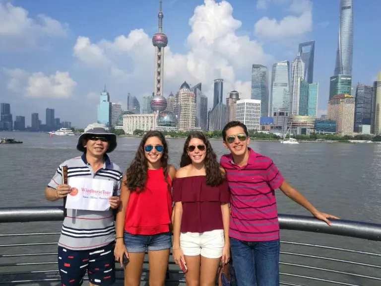 WindhorseTour Travelers at the Bund, Shanghai China