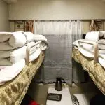Soft sleeper cabin on train to Lhasa