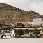 Tashilunpo monastery exterior Tibet