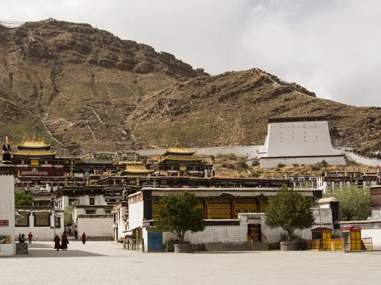 Tashilunpo monastery exterior Tibet