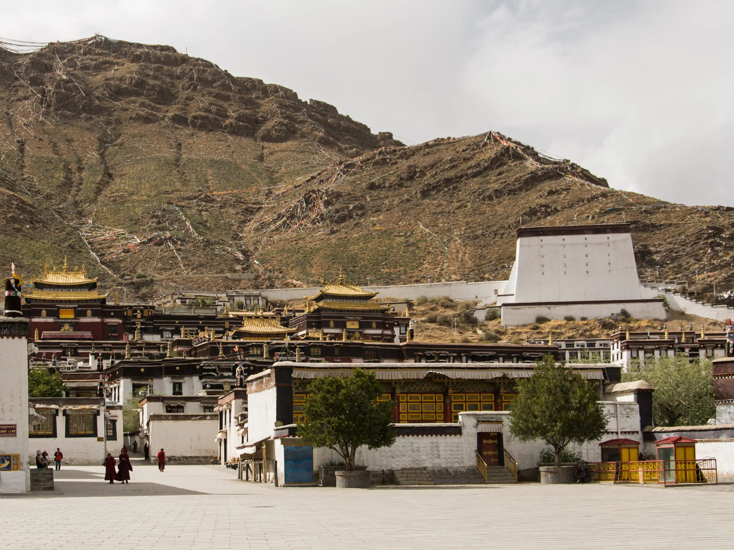 Tashilunpo monastery exterior Tibet