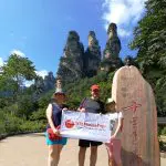 WindhorseTour Travelers at Ten-Mile Natural Gallery, Zhangjiajie