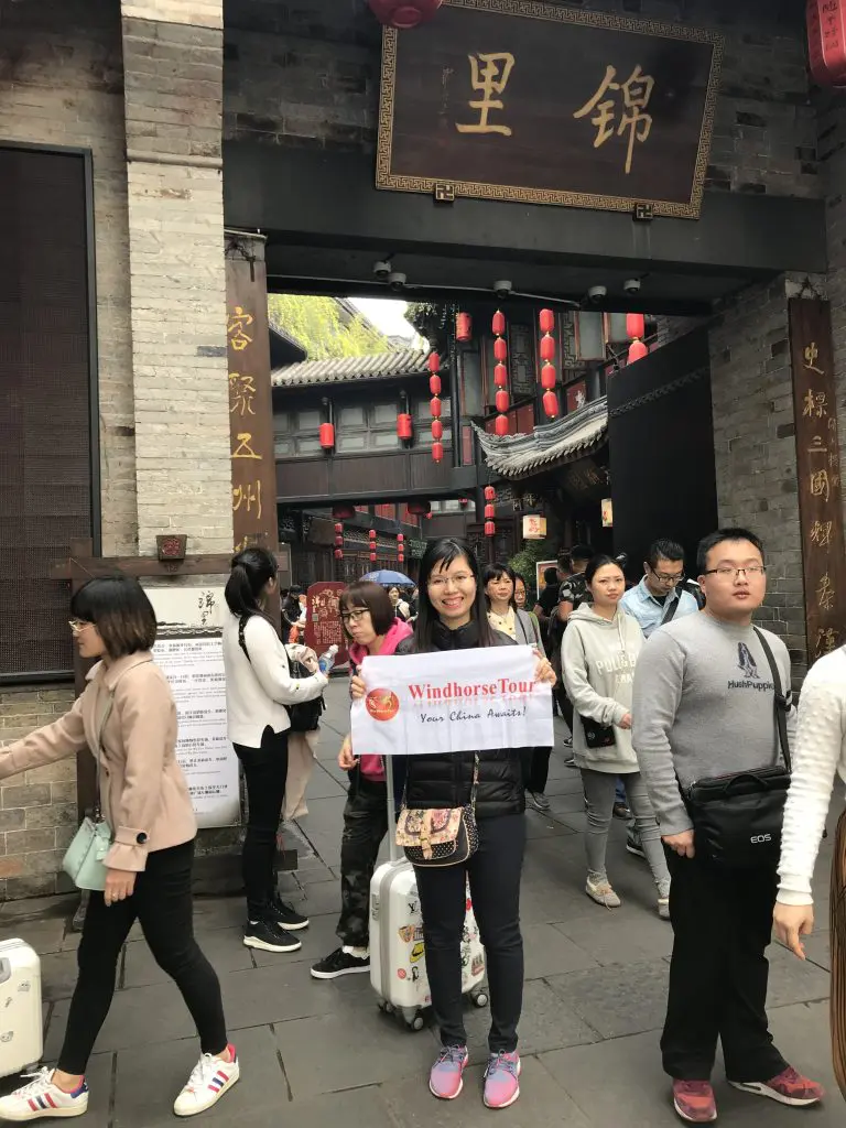 WindhorseTour Traveler at Jinli Ancient Street, Chengdu