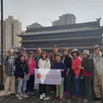 Clients on Xian city wall