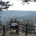 WindhorseTour Travelers at Tianzi Mountain, Zhangjiajie (Summer)
