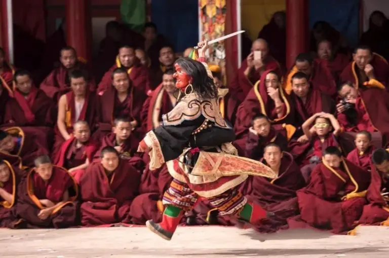Cham dance Samye monastery