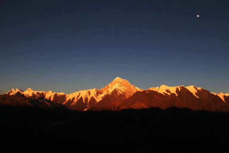 Gongga mountain view