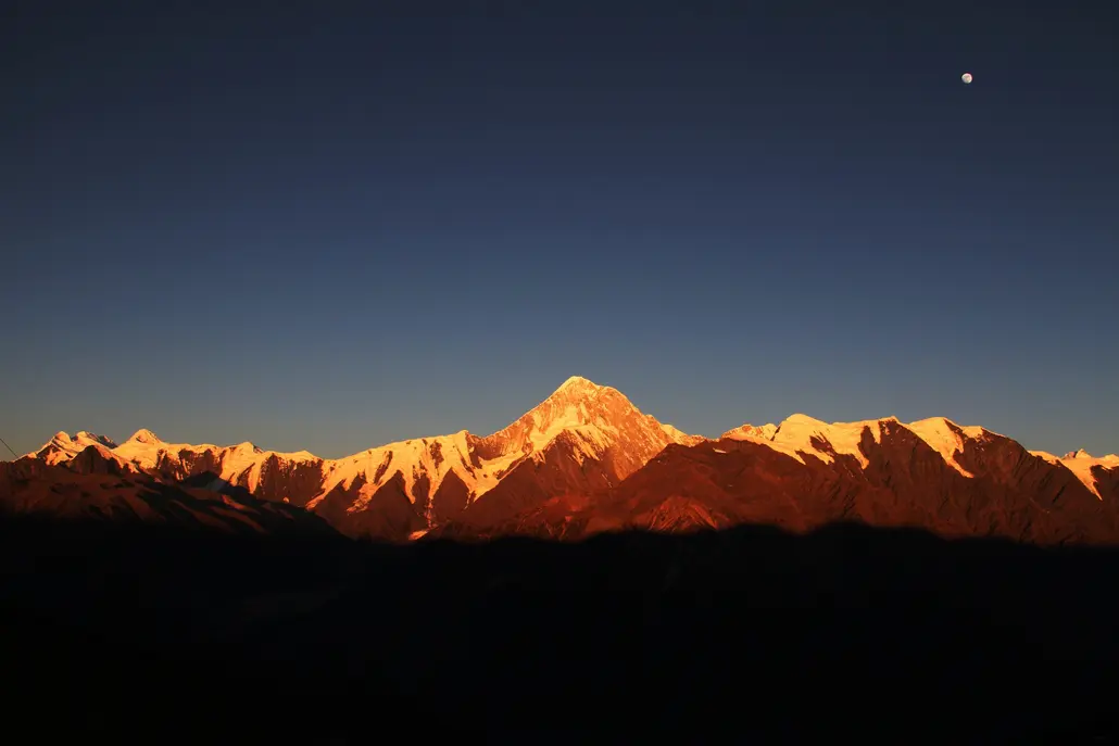 Gongga mountain view