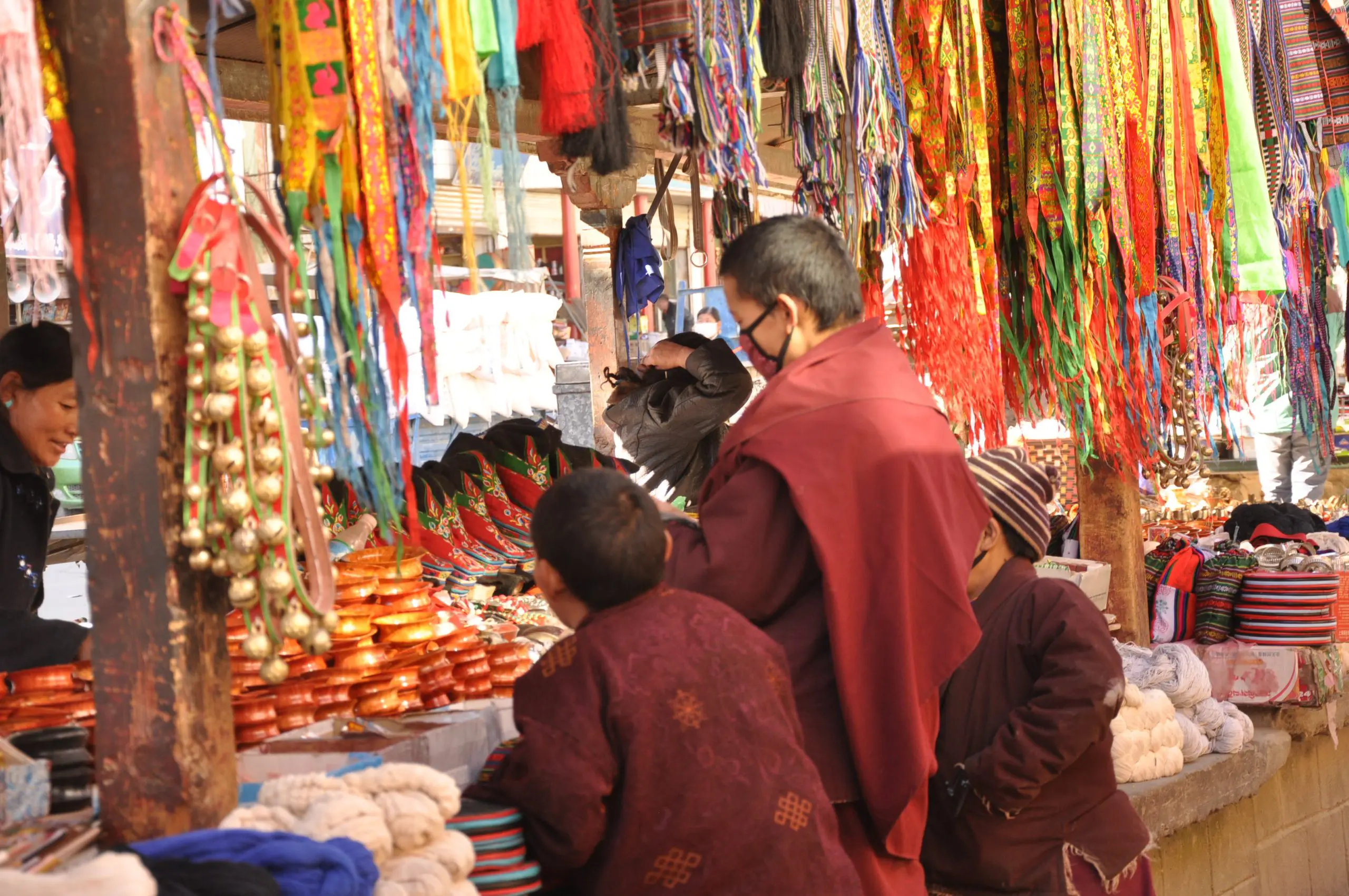 Live market in Shigatse