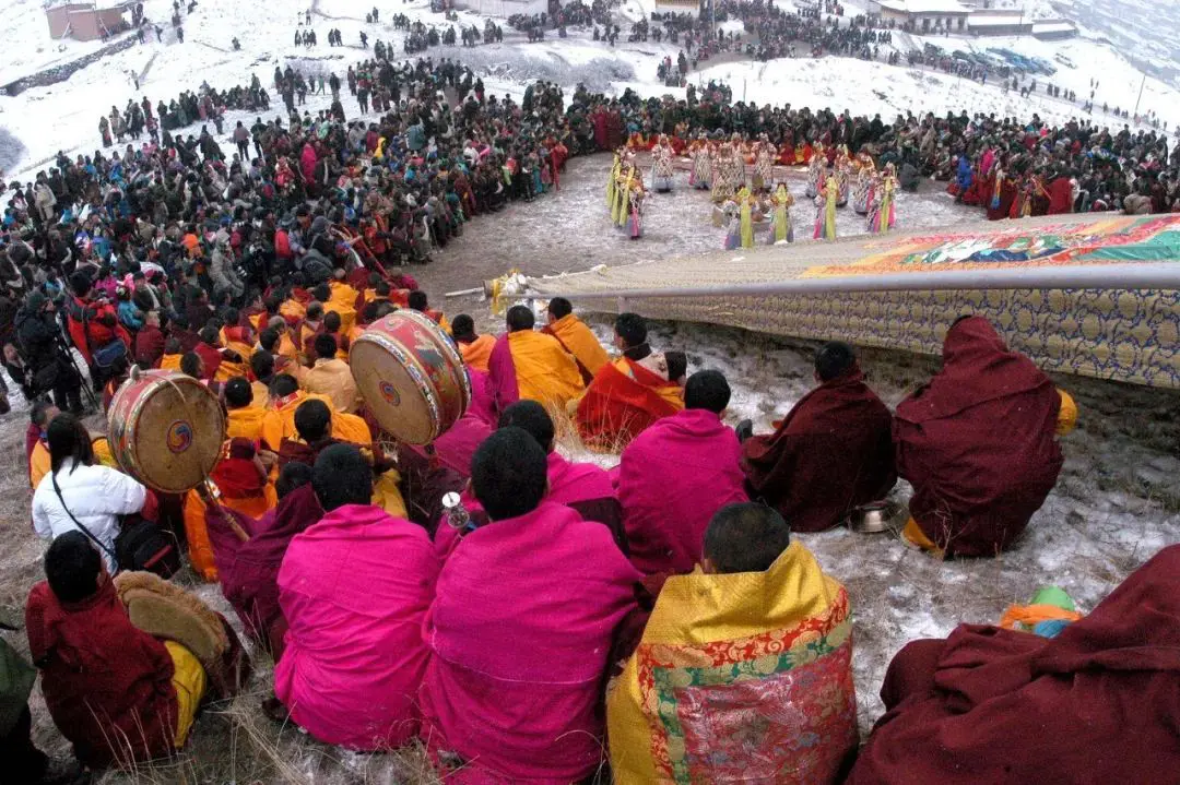 Drepung monastery new year