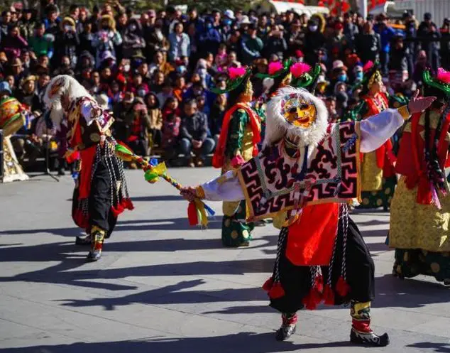 Tibetan Cham dance new year
