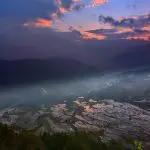 Tiger mouth village sunset