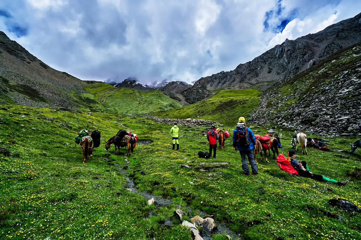 Zimei village Gongga