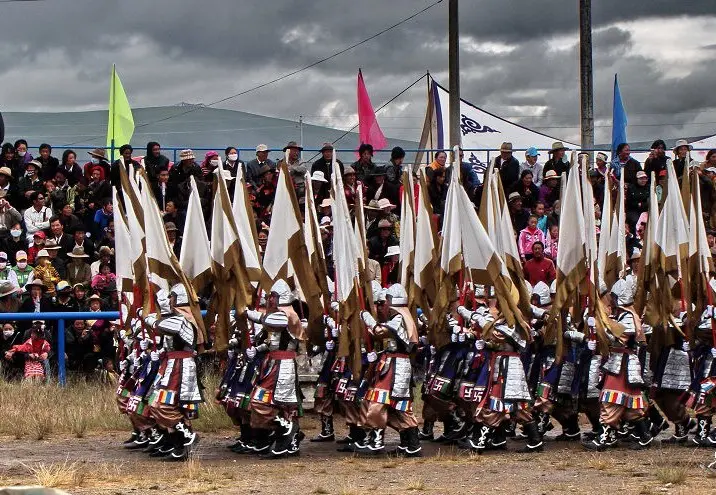 Nagchu horse race festival ceremony