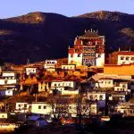 Sunset at Ganden Sumtseling Monastery Shangri-la