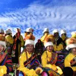 Ladies in Nagchu horse race festival