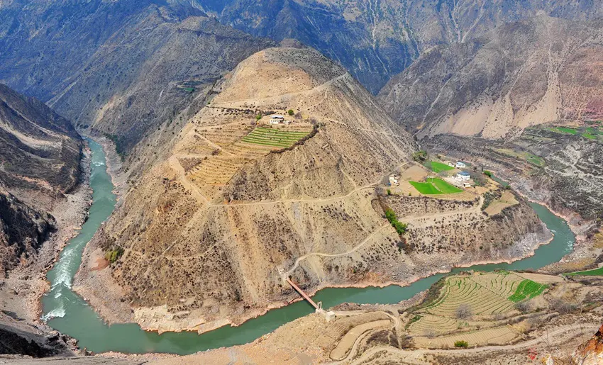 Lancang River Grand Canyon Shangri-la Yunnan