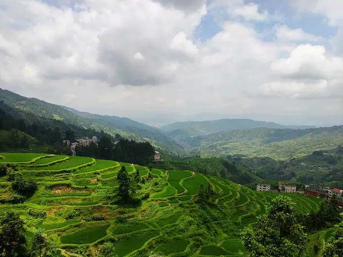 Rice terraces at Tang’an