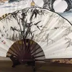 Typical colorful fans in Fuli old town