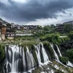 Waterfall at Furong Ancient Town