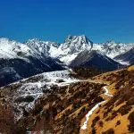 Baima Mountain on the way to Deqin