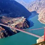 Bridge on the highway from Yaan to Kangding