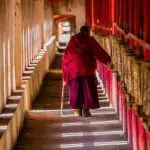 Local Pilgrim at Pelyul Monastery