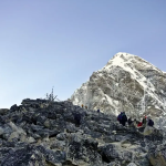 Snow-capped peaks on EBC trek Nepal