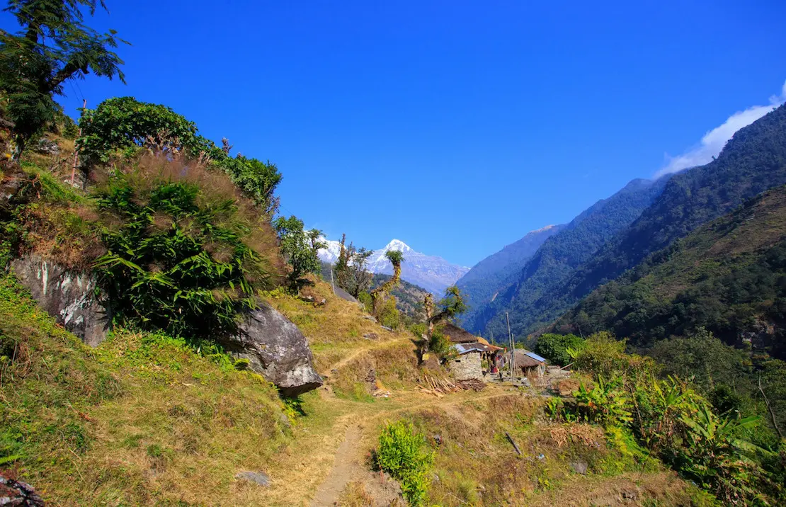 Villages along Annapurna trek trail