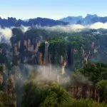 Bailong Elevator Cliff View, Zhangjiajie National Forest Park